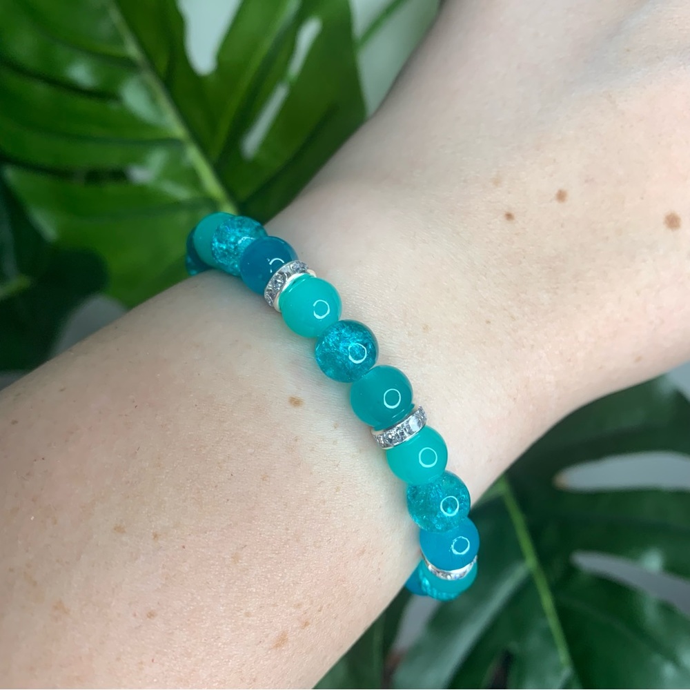 3 X $15 | Turquoise Glass Beaded Mix Bracelet